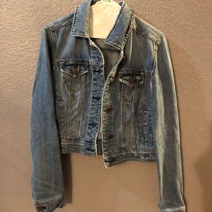 American Eagle Outfitters Cropped Jean Jacket